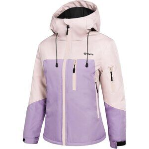 Women's Purple Rose Snowboarding Mountain Ski Snow Jacket Coat Winter Warm